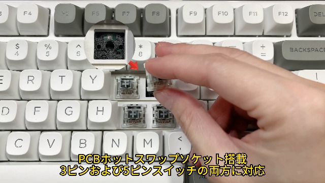 Amazon | e元素 Z-99 メカニカルゲーミングキーボード 銀軸 英語配列